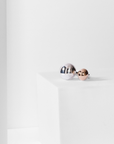 DOUBLE OVAL RING · STERLING SILVER AND GOLD