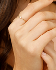 Self love ring in gold with diamonds, Carlota Guardia Jewelry, model