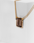 Nova Medium gold necklace with natural gemstone from the gempower collection connecting with your own energy
