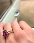 KINETIC YELLOW & PURPLE SERIES · GOLD RING WITH NATURAL GEMSTONES AND DIAMONDS
