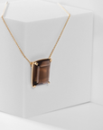 Nova Medium gold necklace with natural gemstone from the gempower collection symbolizing strength and feminine energy