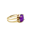 KINETIC YELLOW & PURPLE SERIES · GOLD RING WITH NATURAL GEMSTONES AND DIAMONDS