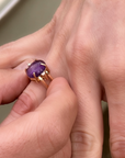 KINETIC YELLOW & PURPLE SERIES · GOLD RING WITH NATURAL GEMSTONES AND DIAMONDS
