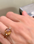 KINETIC YELLOW & PURPLE SERIES · GOLD RING WITH NATURAL GEMSTONES AND DIAMONDS