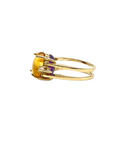 KINETIC YELLOW & PURPLE SERIES · GOLD RING WITH NATURAL GEMSTONES AND DIAMONDS