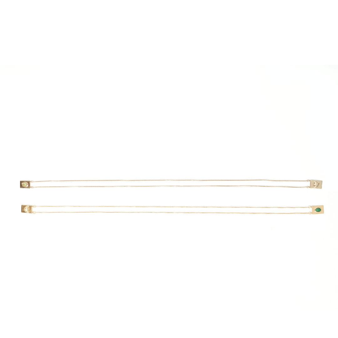 GRACE SCAPULAR · GOLD AND DIAMOND