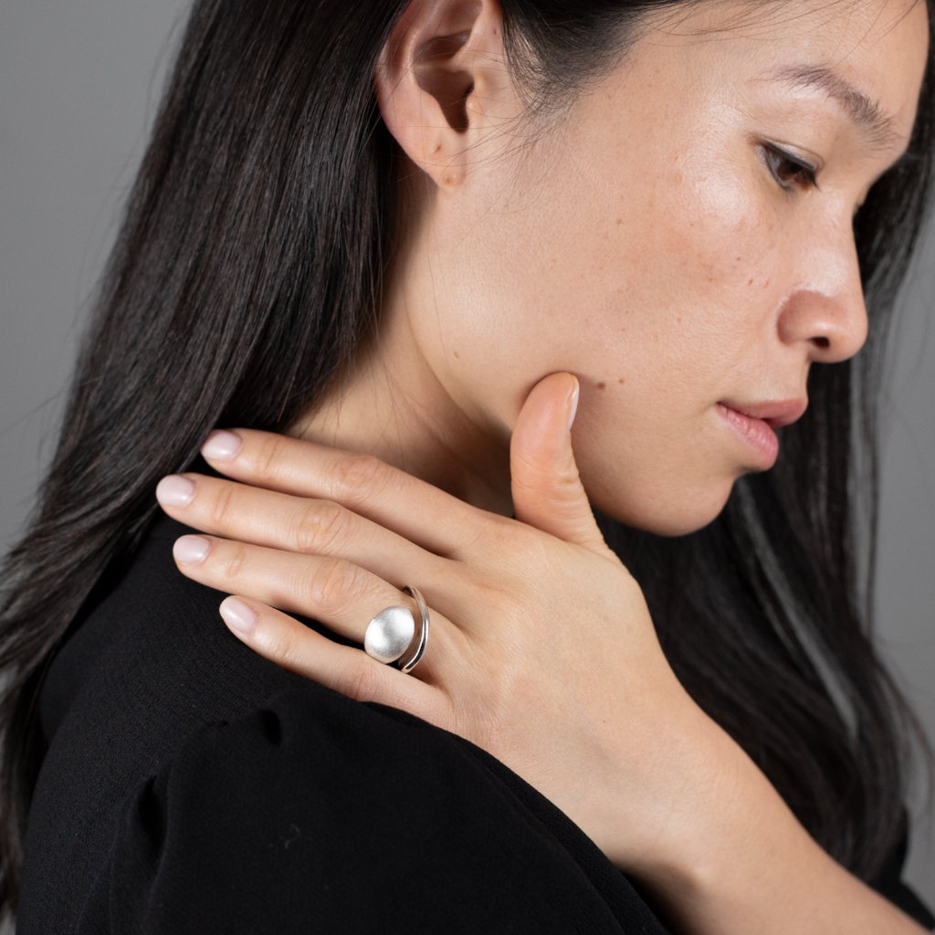 SNAKE RING · SILVER AND GOLD